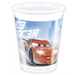 Copos em plástico tema Cars ICE - 8 unidades