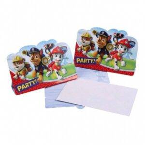8 Convites Patrulha Pata / Paw Patrol