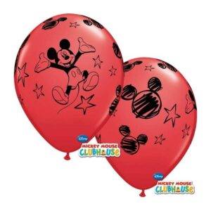 6 Balões Impressos 11" - Mickey Mouse