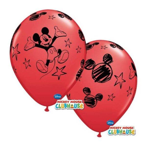 6 Balões Impressos 11" - Mickey Mouse