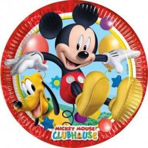 Pratos de cartão "Mickey"