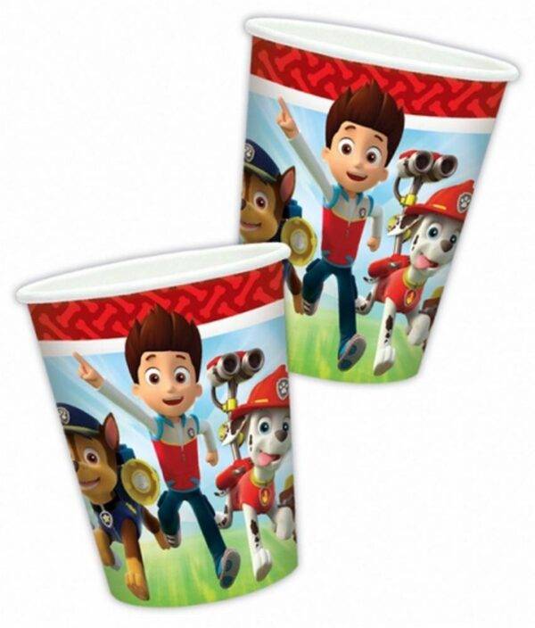 Copos Patrulha Pata / Paw Patrol - 8 unidades