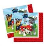 Guardanapos Patrulha Pata / Paw Patrol - 33cm - 20 unidades.