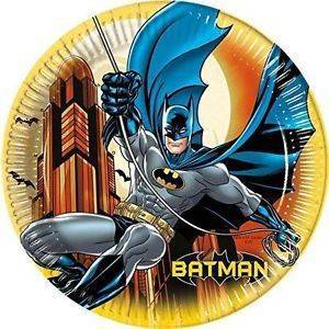 Pratos Cartão Batman - 23 Cm