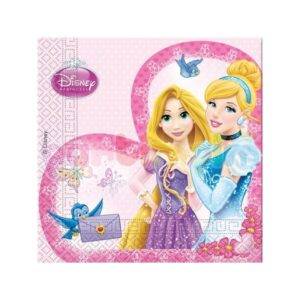 Guardanapos "Princesas" 33x33cm - 20 unidades