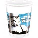 Copos de plástico tema Star Wars - 8 unidades.