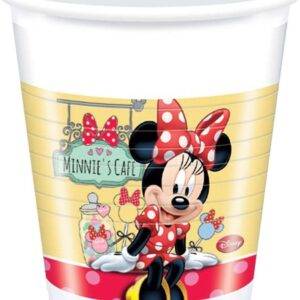 Copos de plástico"Minnie Café" 200ml - 8 unidades