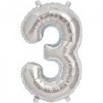 Balão de Foil 34" - " Numero 3"