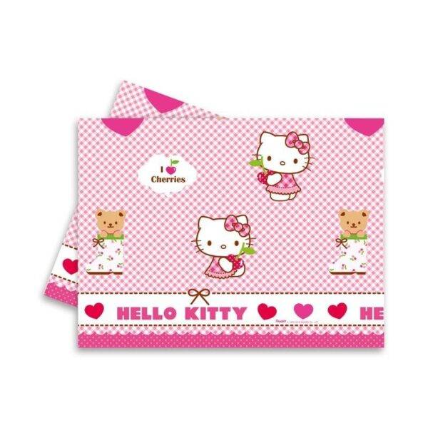 1 Toalha Mesa Hello Kitty Hearts
