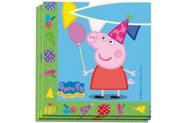 20 Guardanapos Porquinha Peppa