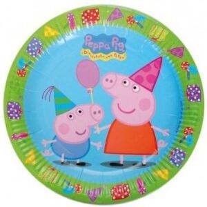 8 Pratos Porquinha Peppa