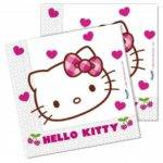 20 Guardanapos Hello Kitty Hearts