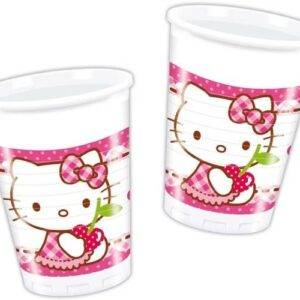 8 Copos Hello Kitty Hearts