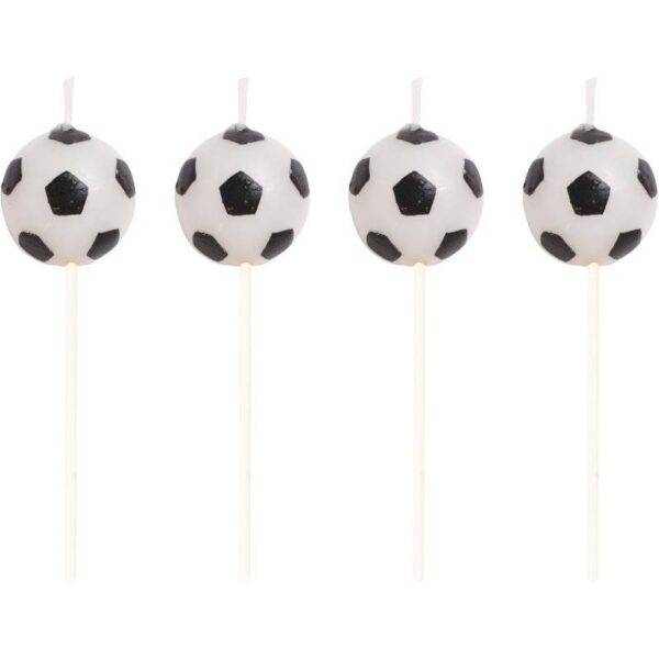 4 Velas Palito Futebol