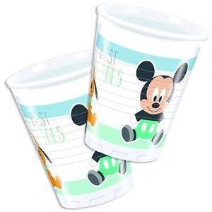 Copos em plástico Mickey Baby