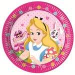 8 Pratos Alice no pais das maravilhas - 23cm