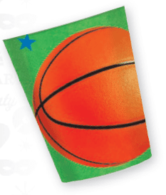 8 Copos " Basquetball " 266ml