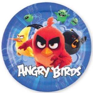 8 Pratos 23 cm " Angry Birds - O Filme  "