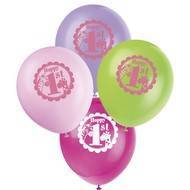 8 - Balões Latex 12" - Primeiro Aniversário