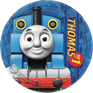 Pratos de cartão 23cm - Tema Thomas & Friends