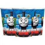 Copos em cartão tema Thomas & Friends - 8 unidades