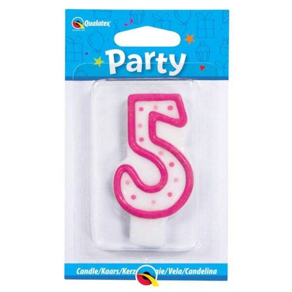 Vela de Aniversário Qualatex nº 5