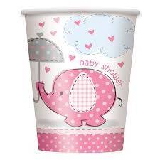 Copos " Baby Shower umbrellaphants "