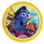 Pratos de cartão 23cm " À procura de Dory " 8 unidades