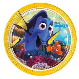 Pratos de cartão 23cm " À procura de Dory " 8 unidades