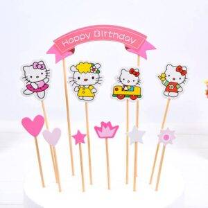 Cake Toppers do tema Hello Kitty