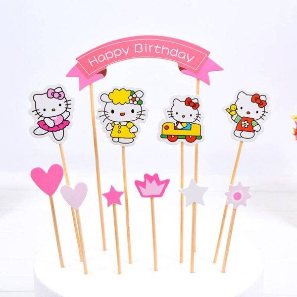 Cake Toppers do tema Hello Kitty