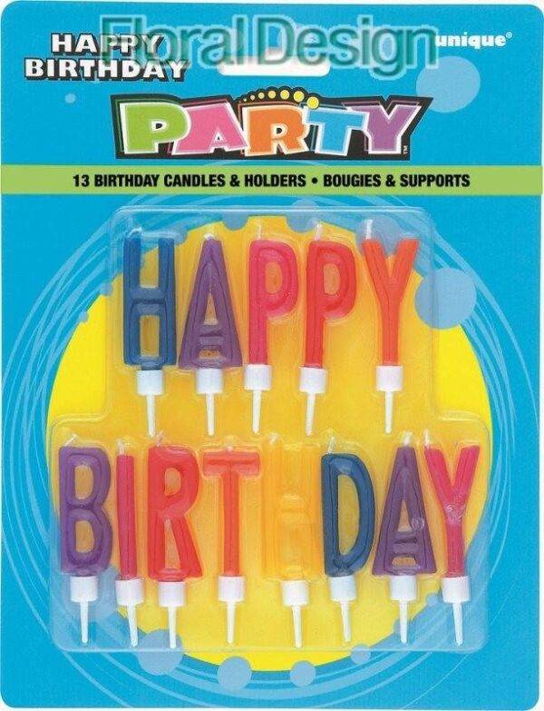 Happy Birthday Velas de aniversário