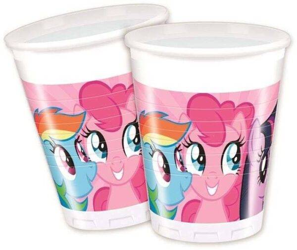 Copos de plástico " Rainbow Pony "
