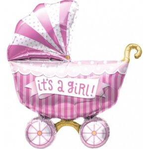 Balão de Foil Carrinho " It's a Girl "