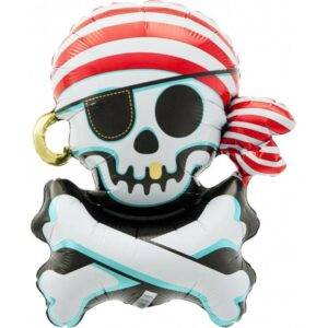Balão Foil Caveira Pirata