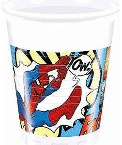 Copos de plástico " Homem Aranha "