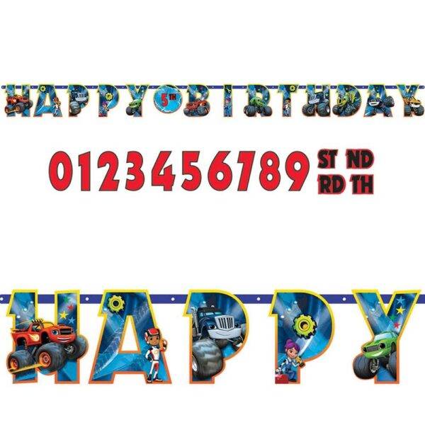 Grinalda Happy Birthday do tema " Blaze "