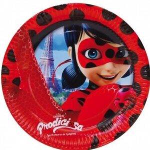 Pratos de Cartão Ladybug