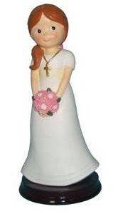 Figura Pastel " Menina com Ramo "