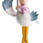 Figura Pastel " Cegonha Piloto com Menina "