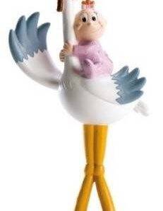 Figura Pastel " Cegonha Piloto com Menina "