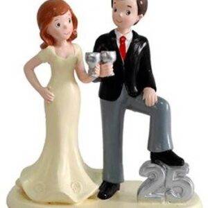 Figura Pastel " 25º Aniversário Casamento "