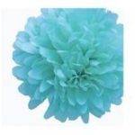 Pompons decorativos em papel de seda