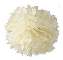 Pompons decorativos em papel de seda