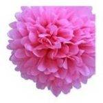 Pompons decorativos em papel de seda