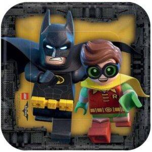 Pratos Pequenos para aniversário do tema " lego Batman "