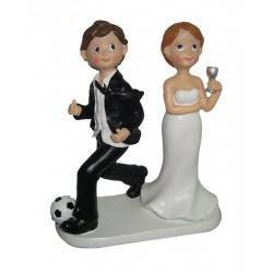Figura Pastel " Casamento Futebol "