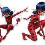 2 Figuras Cartão para aniversário Ladybug