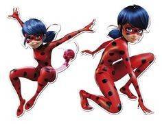 2 Figuras Cartão para aniversário Ladybug