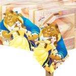 Toalha de Mesa para aniversário do tema " A Bela e o Monstro "